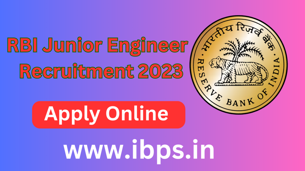 RBI JE Recruitment 2023