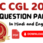 SSC CGL 2023 GK Question Paper PDF Free Download in High Quality Printable Formats.